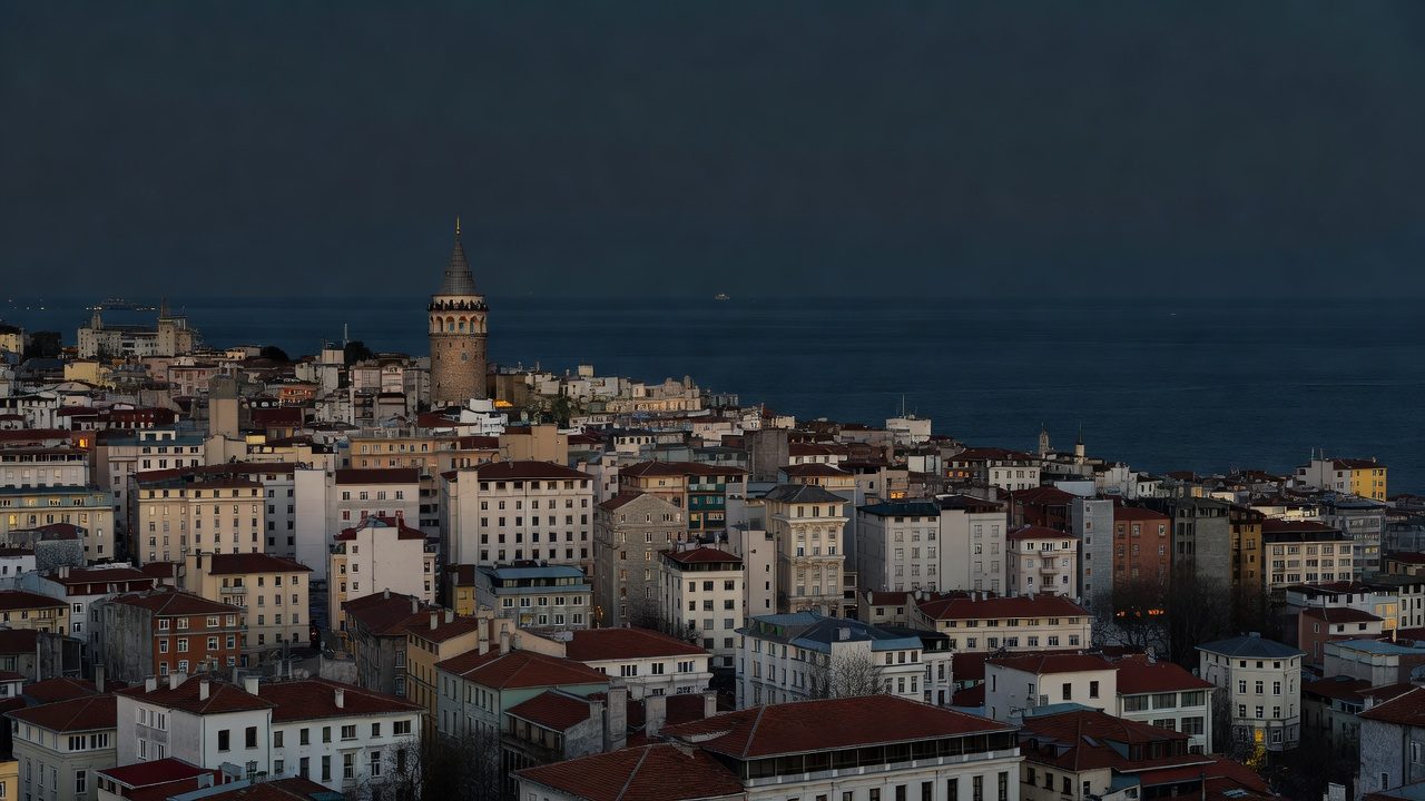 Galata çevresinden İstanbul manzarası